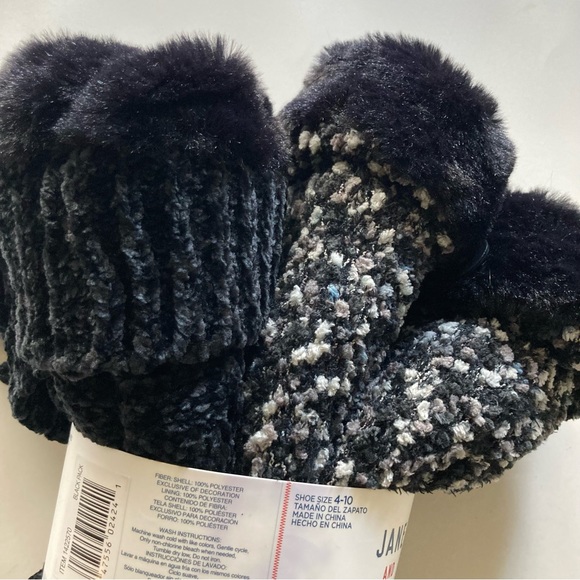 Jane and Bleecker Super Soft Plushfill Lined Slipper Socks NWT - Picture 4 of 9